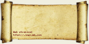 Andjelina Bjelogrlić vizit kartica